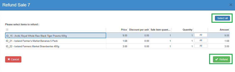 Select and Refund