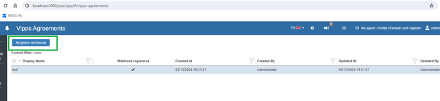Register Webhook